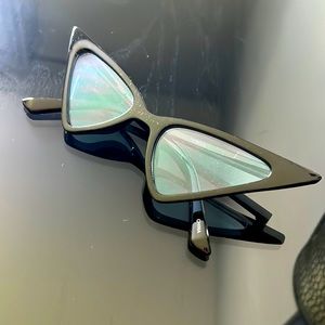 Black and blue sunglasses